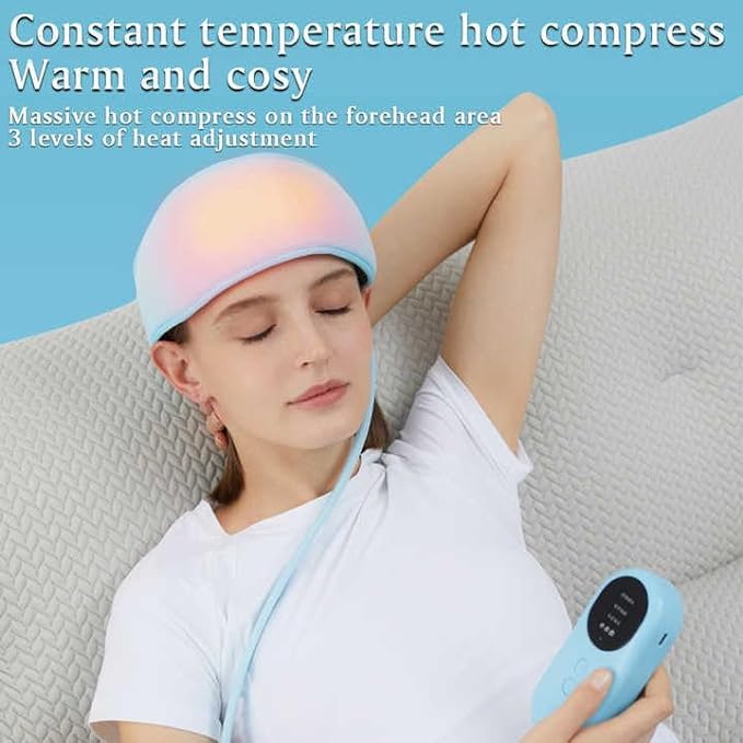 Heated Airbag Head Massage Cap – Massage Recovery