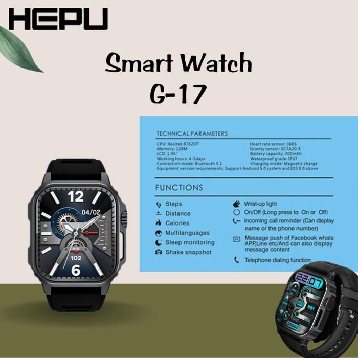 Hepu - Multifunctional Smart Watch – Smart Wearables