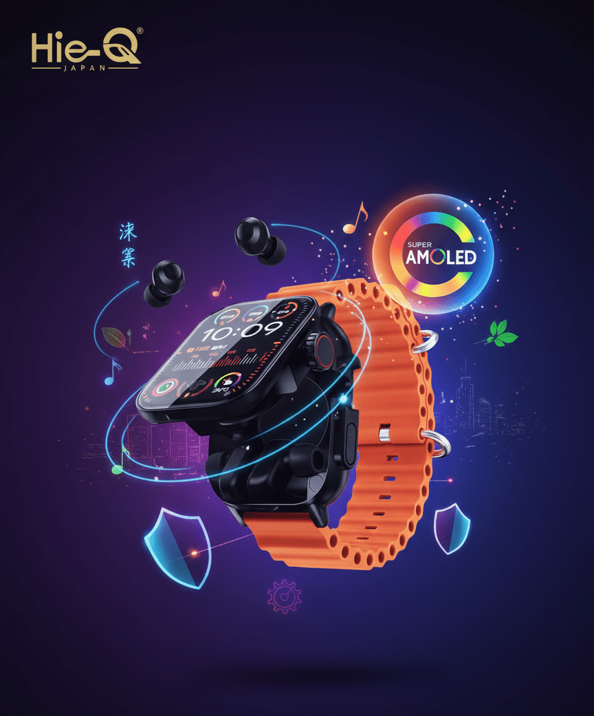 Hie-Q - TWS Amoled Smart Watch – Smart Wearables