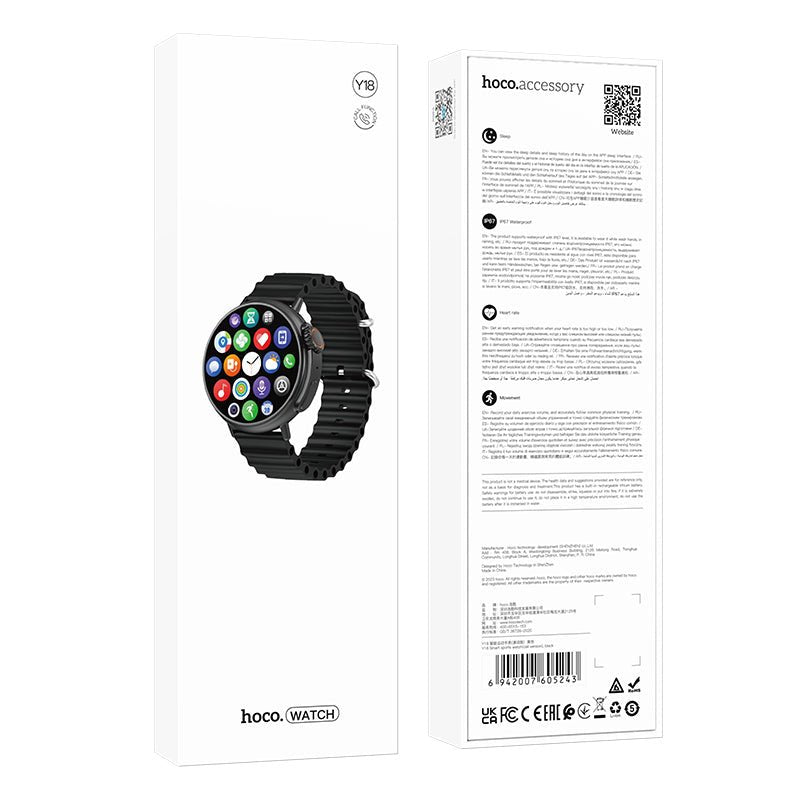 Hoco - Waterproof Smart Watch (Y18) – Smart Wearables