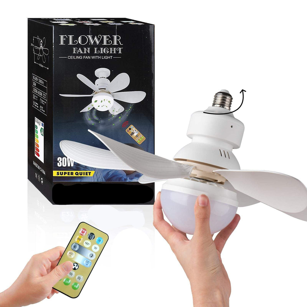 Flower Fan Light - Ceiling Fan with Light – Lighting Torches