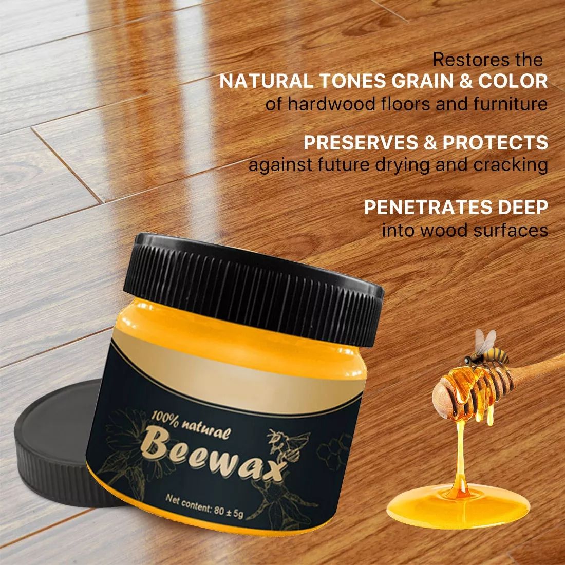 Multipurpose Natural Beeswax Polish – Home & Kitchen