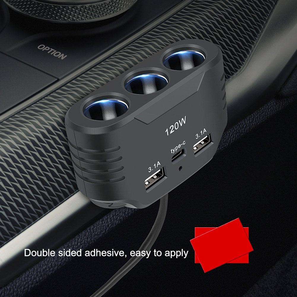 120W Car Charger Splitter – Car Power Electronics