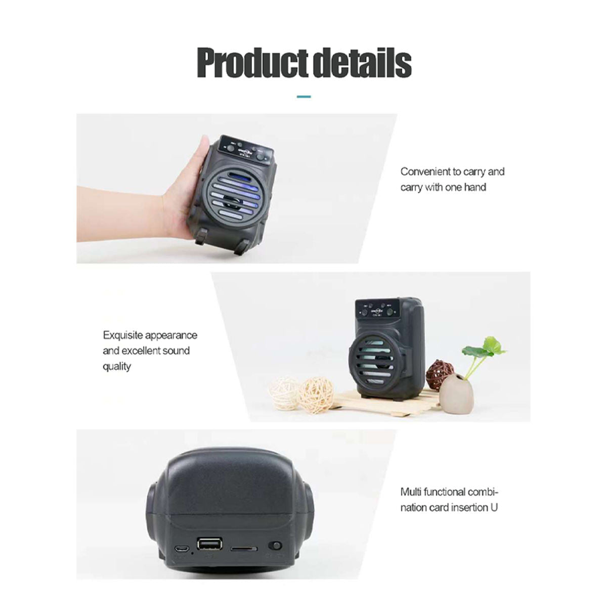 Portable Mini Wireless Speaker – Audio Speakers Headphones
