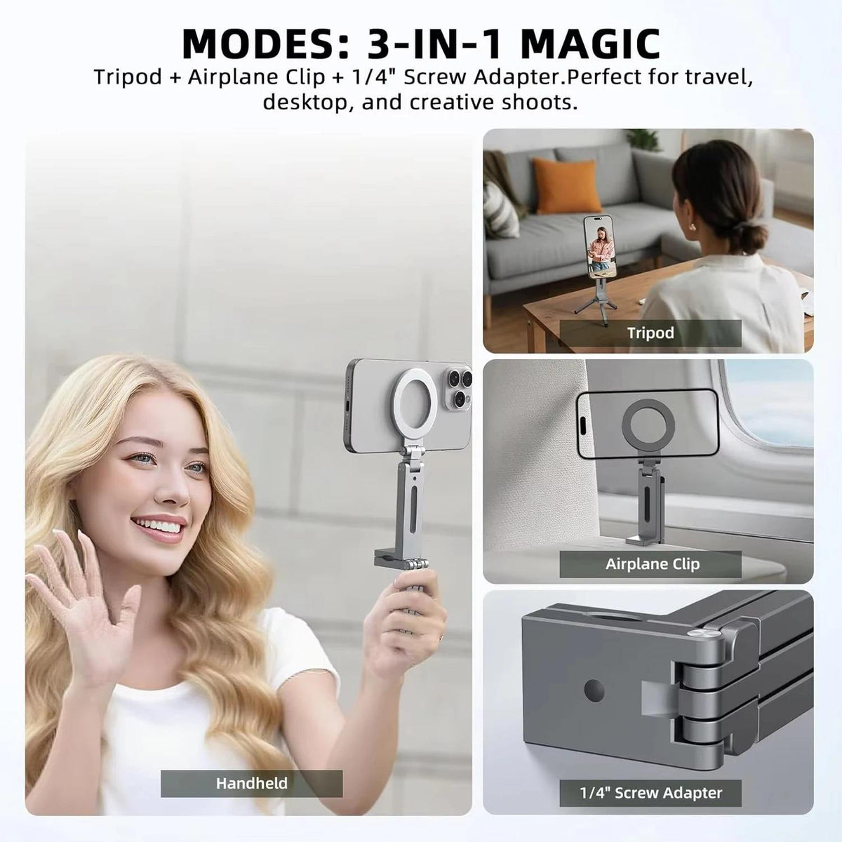 Magnetic Tripod Phone Stand – Phone Tablet Stands
