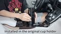 2-in-1 Car Cup Holder Expander | 360° Rotatable Dual Drink & Snack Organizer