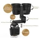 Car Cup Holder with 15W Wireless Charging – Fast & Secure Mount