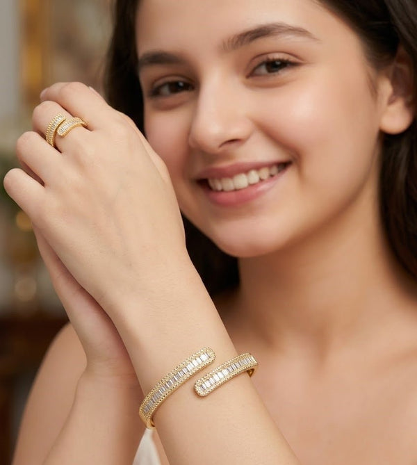 Infinity Oval Luxe Kada Set – Jewelry Watches