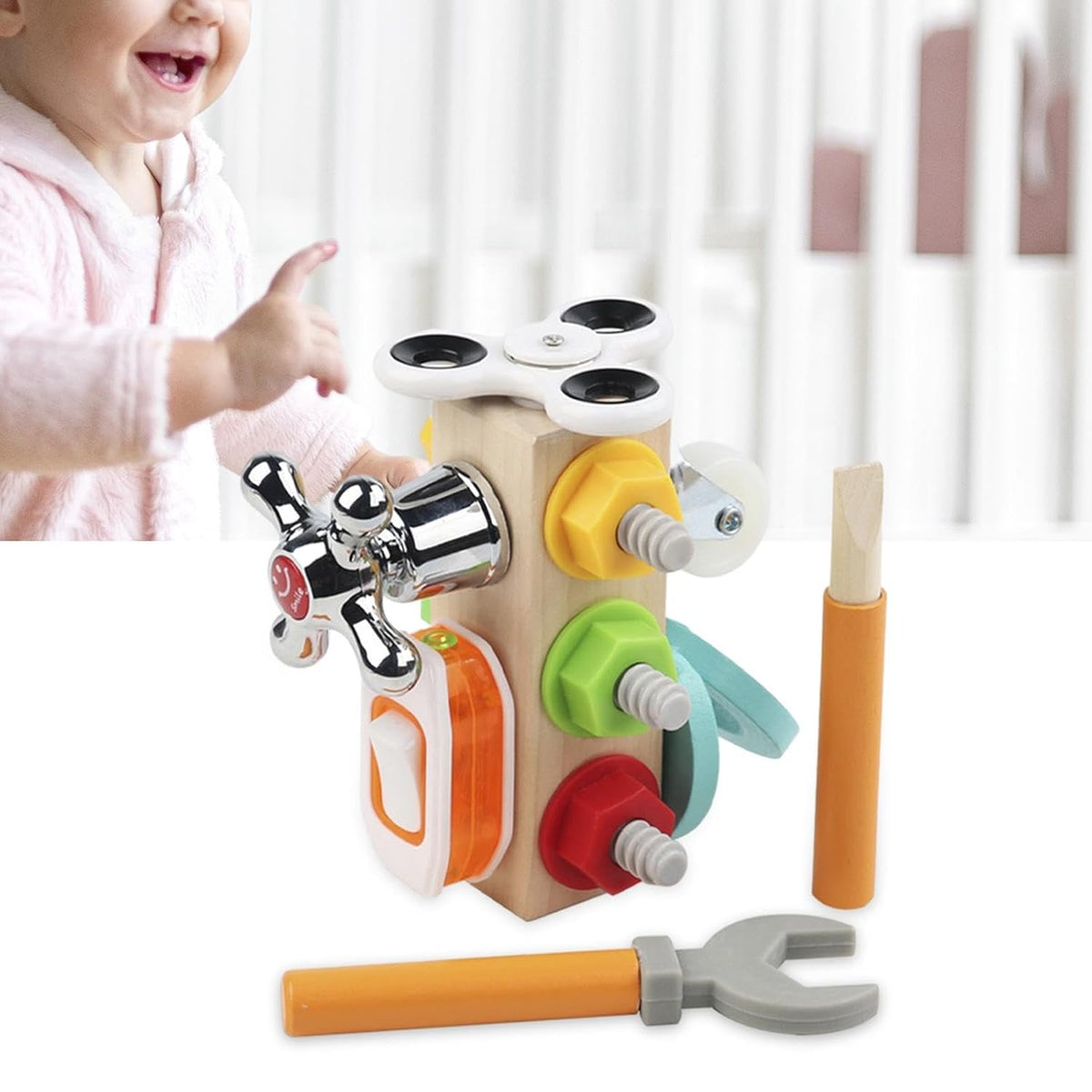 Busy Nut & Bolt Combination Set – Montessori Fine Motor Activities
