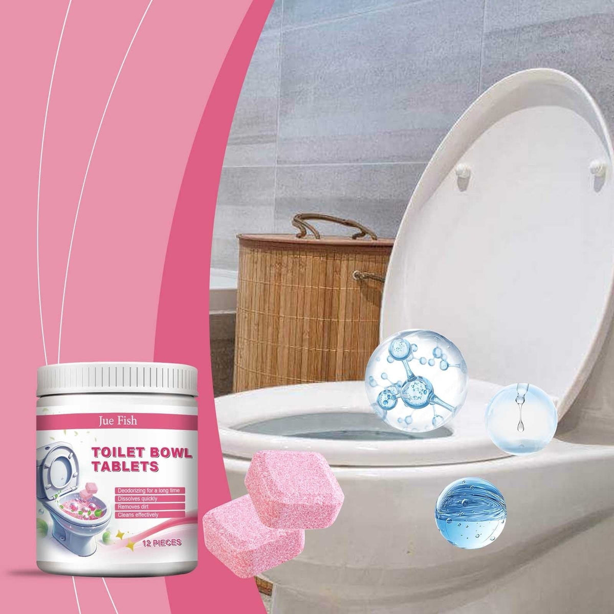 Jue - Fish Toilet Bowl Tablets – Bathroom Laundry