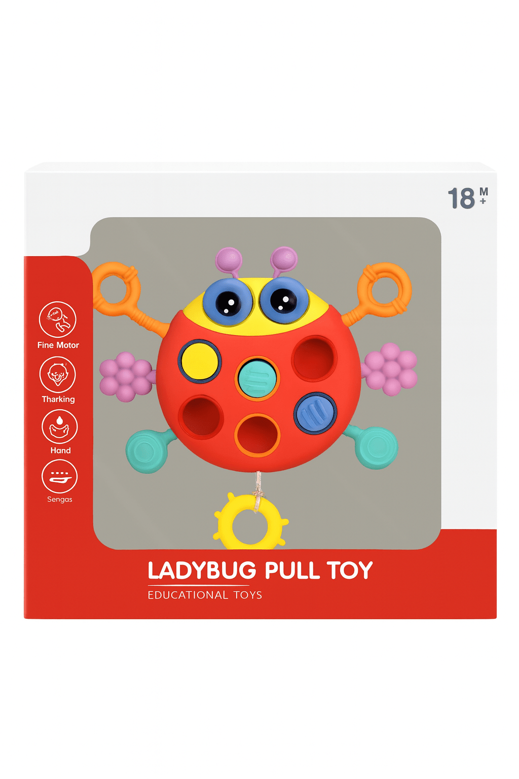 Ladybug Pull Toy – Pretend Play Toys