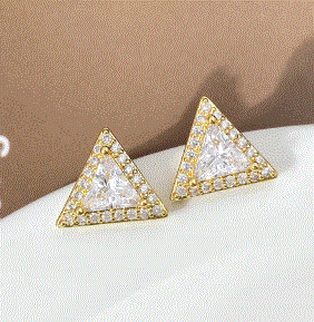 Women's Triangle Stud Earrings – Jewelry Watches