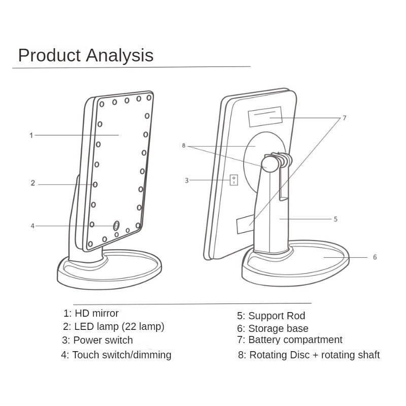 Large LED Mirror – Lighting Torches