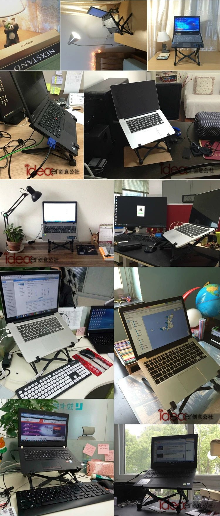 Lifting Foldable Portable Desktop Computer Stand