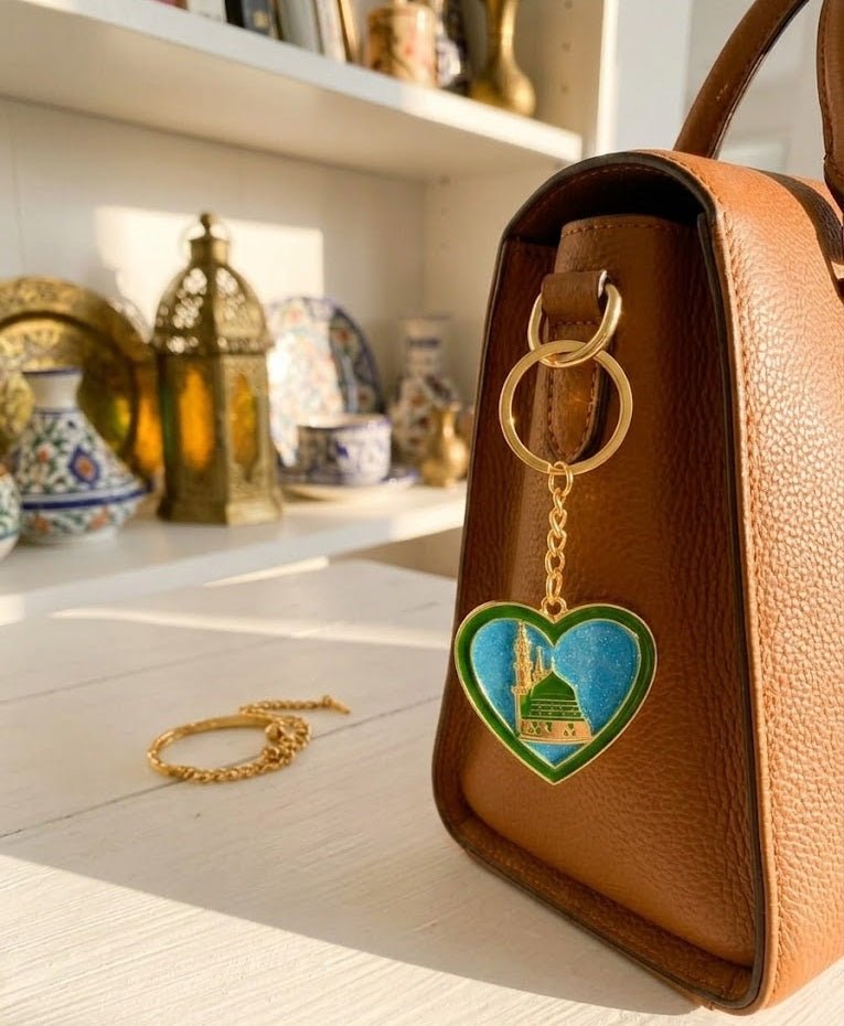 Madina Heart Shape Metal Keychain – Keychains Small Accessories