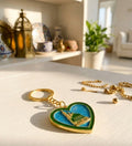 Madina Heart Shape Metal Keychain