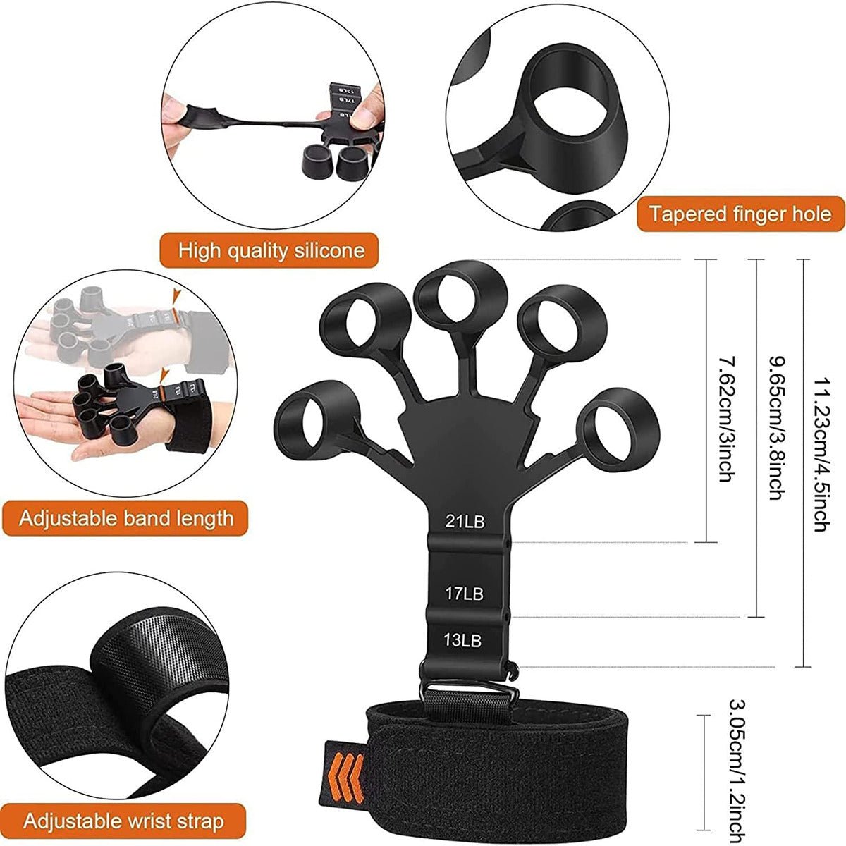 Metal-Hook Grip Strength Trainer – Health & Fitness