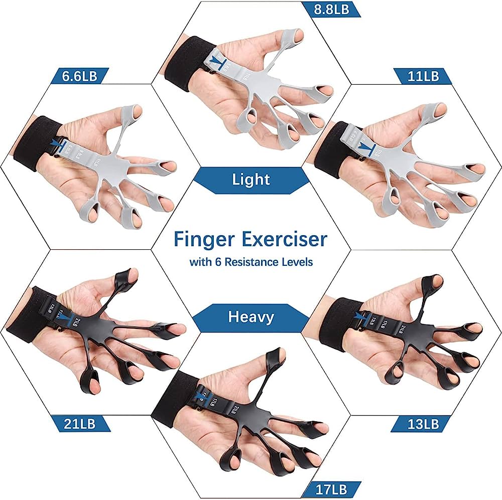 Metal-Hook Grip Strength Trainer – Health & Fitness