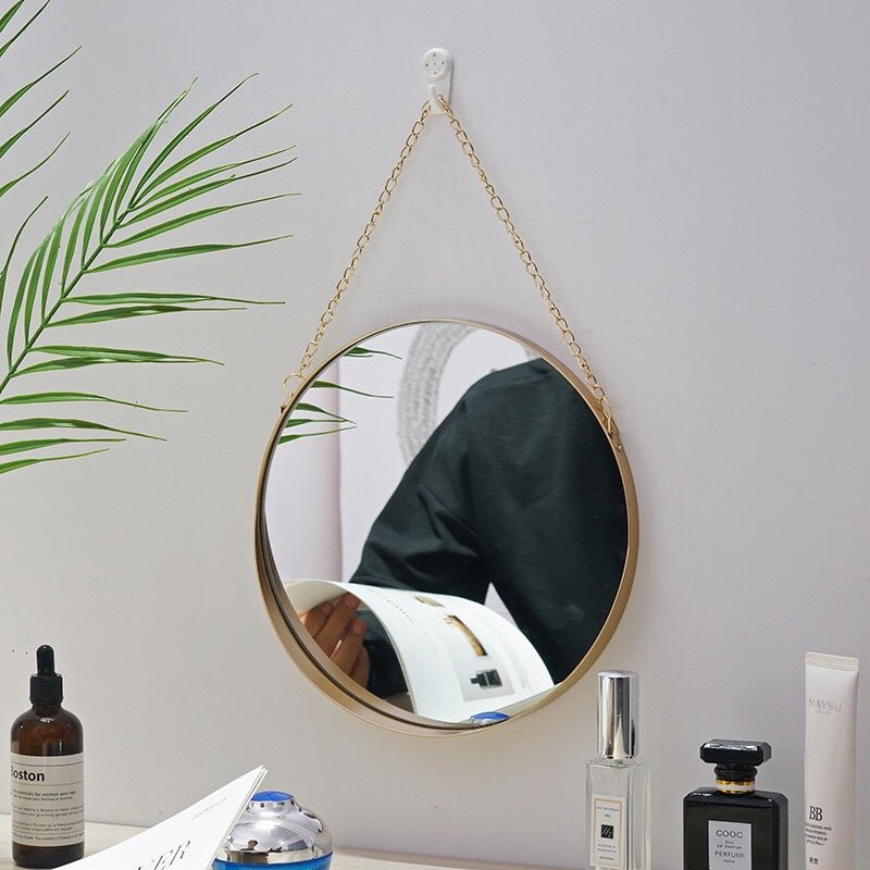 Metal Wrought Iron Bathroom Wall Mirror – Home Decor Lighting
