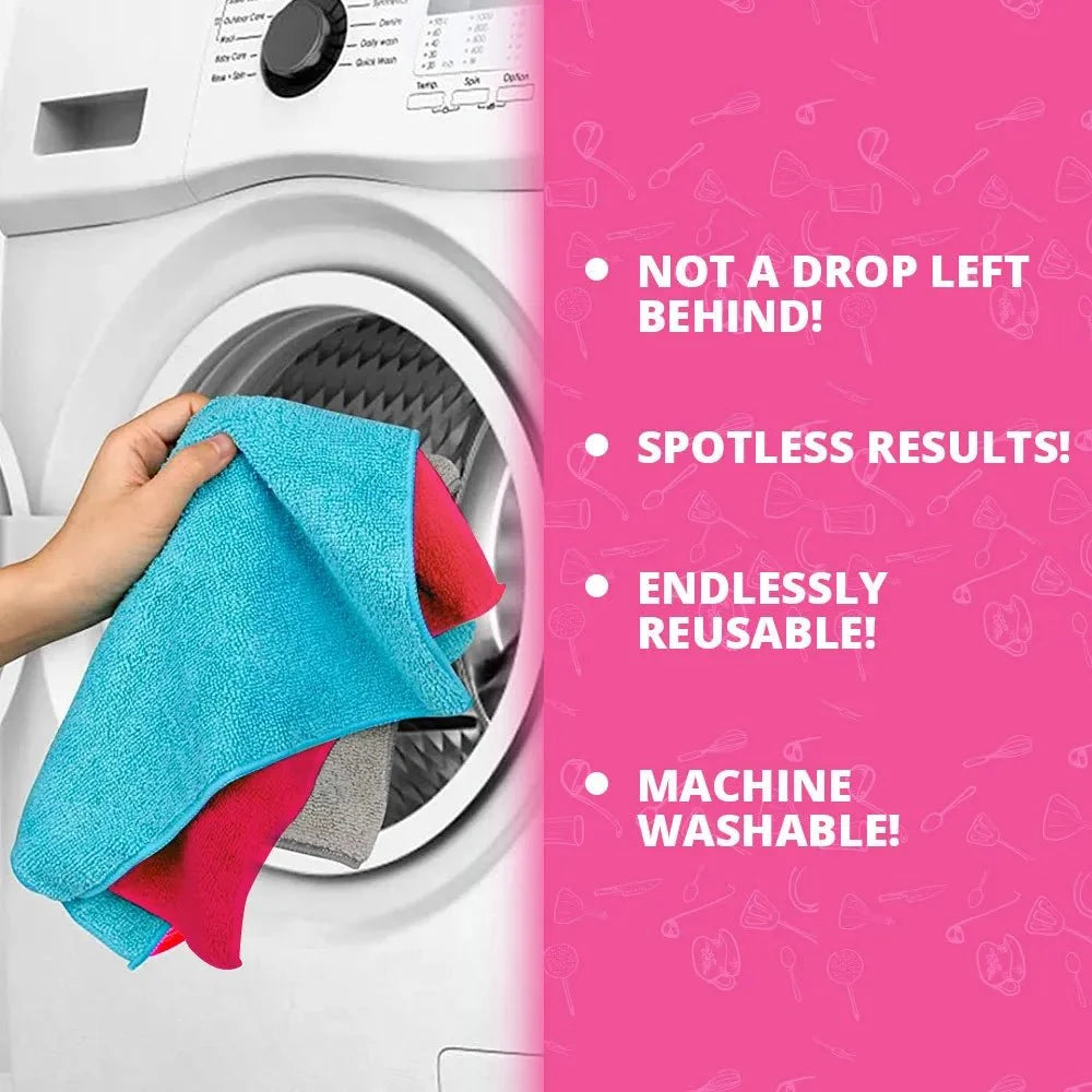 Microfiber Cleaning Towel Set – Home & Kitchen
