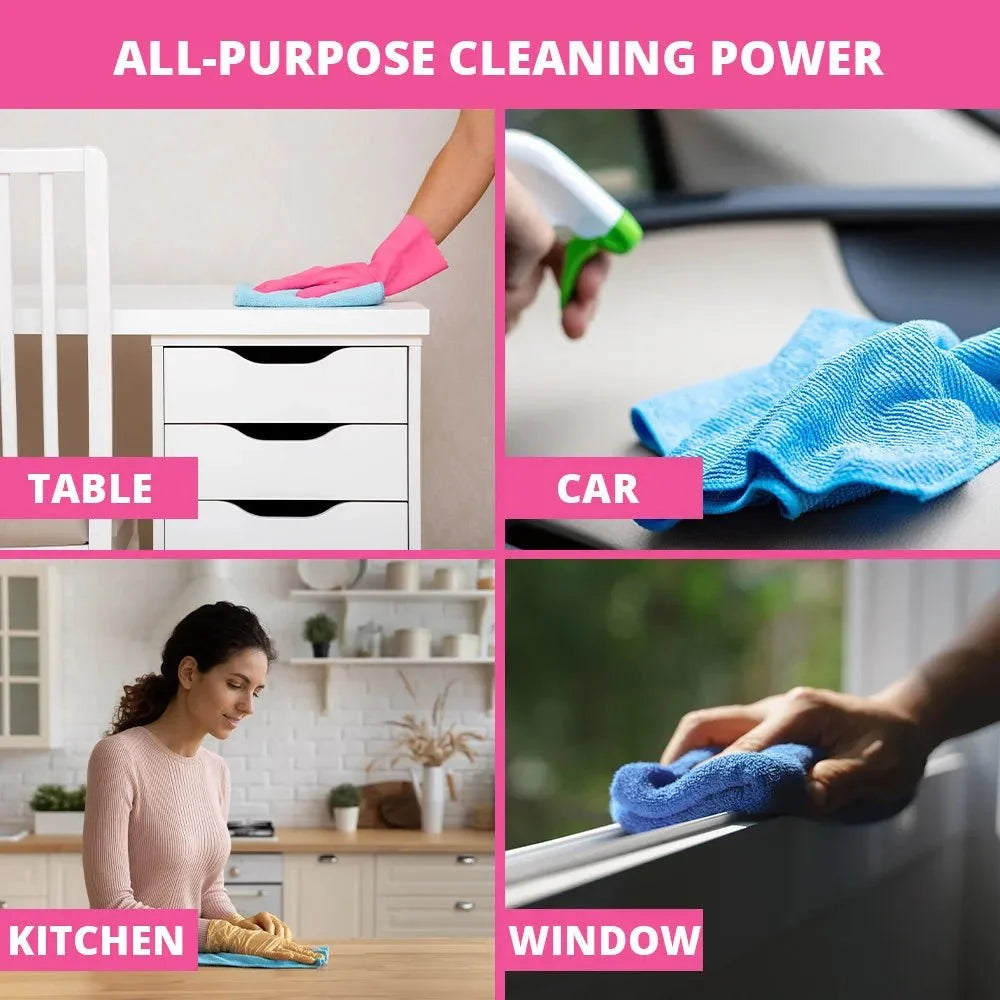 Microfiber Cleaning Towel Set – Home & Kitchen