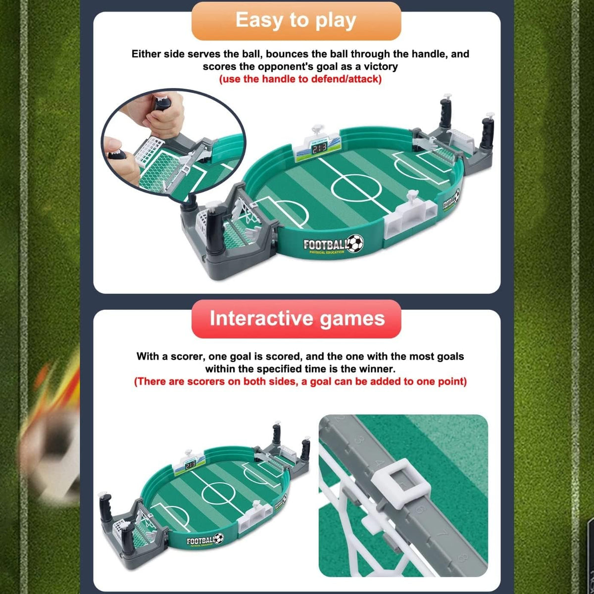 Mini Football Table Game – Home & Kitchen