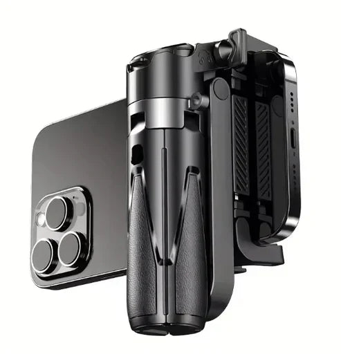 Mini Grip Quadripod with Bluetooth Remote – Portable Tripod Stand for Phone & Vlogging