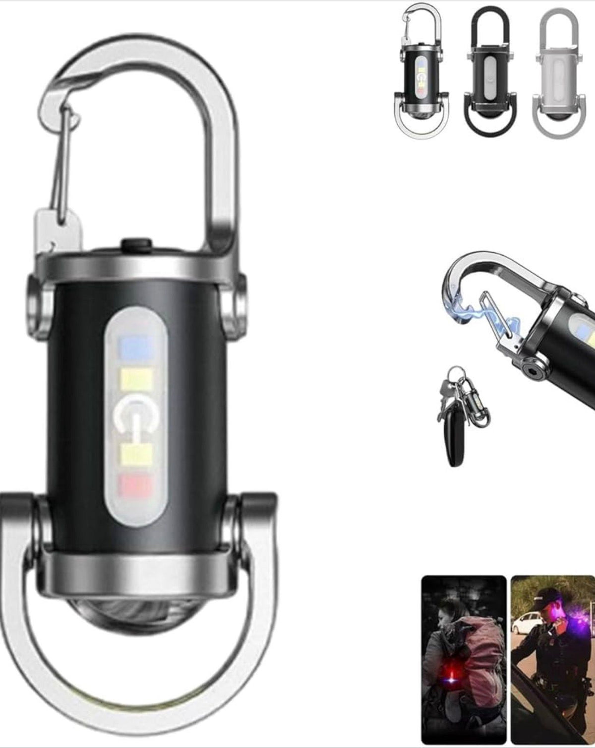 Mini Multifunction Keychain Flashlight – Keychains Small Accessories