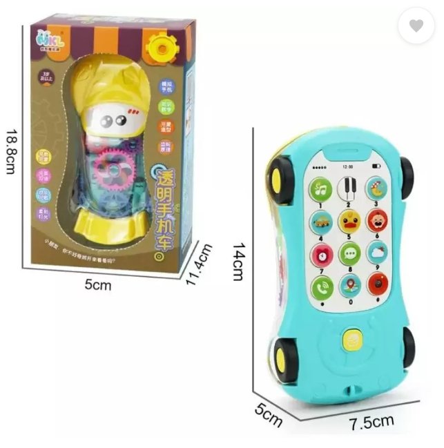Mini Transparent Phone Car – Car Accessories
