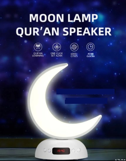 Moon Lamp Quran Speaker – Prayer Accessories