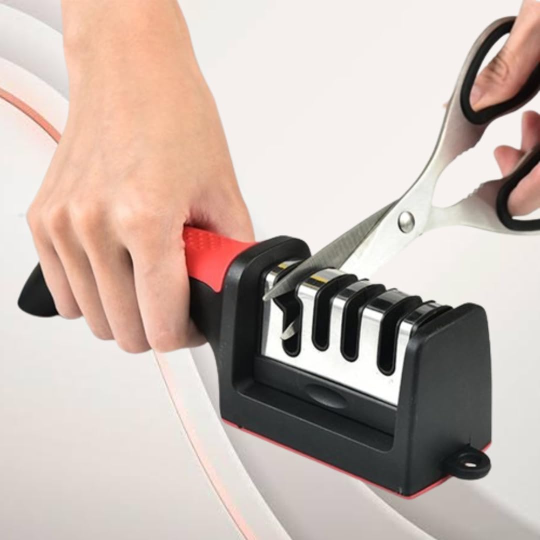 Multi-Slot Knife Sharpener with Handle – Cleaning Tools