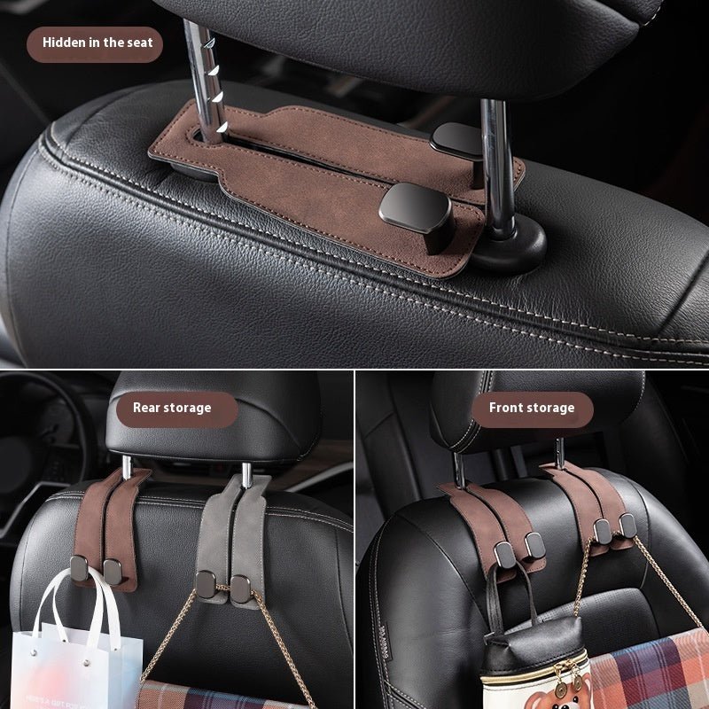 Multifunctional Car Seat Back Double Hook – Car Accessories