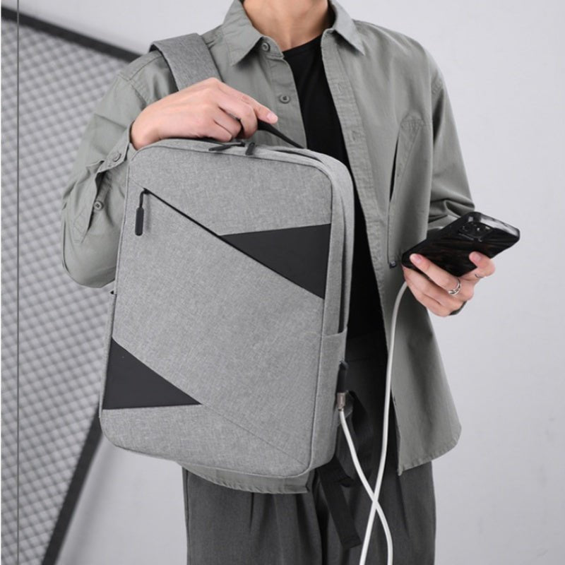New Business Commute Business Trip Computer Backpack Mens Three Piece Set