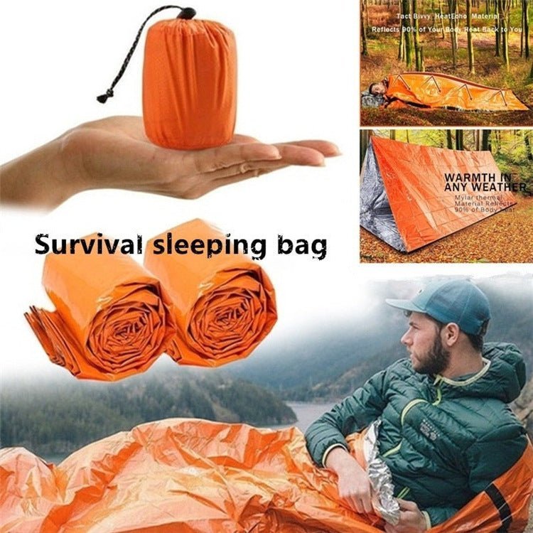 Outdoor Emergency Survival Sleeping Bag Portable Waterproof Reusable Blanket Camping Hiking