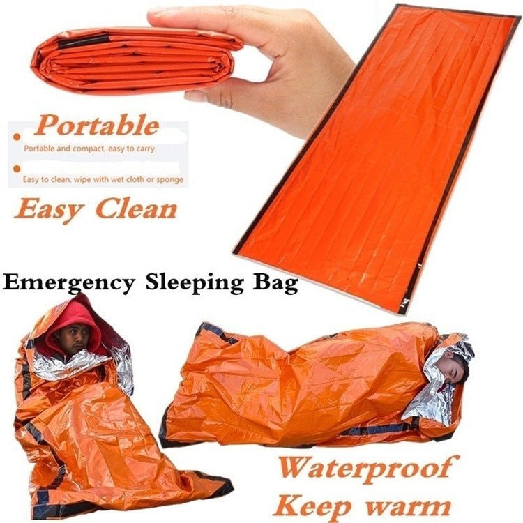 Outdoor Emergency Survival Sleeping Bag Portable Waterproof Reusable Blanket Camping Hiking