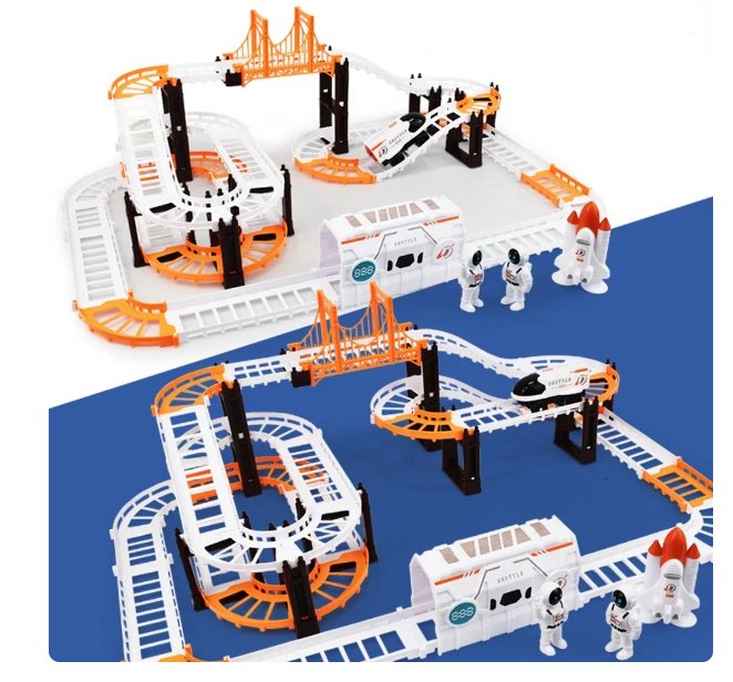 Outer Space Marble Run Track Toy – Stem Science Discovery