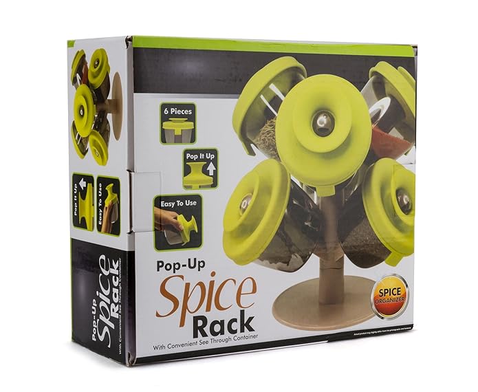 Pop-Up Spice Rack – Kitchen Storage Organization