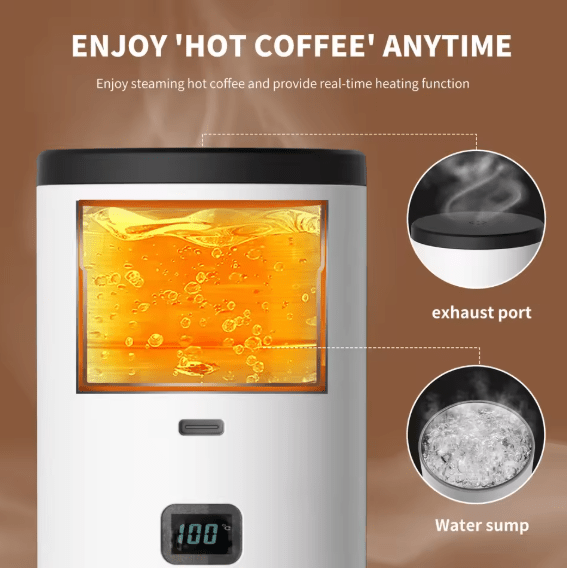 Portable & Automatic Coffee Maker – Cordless Beverage Preparation