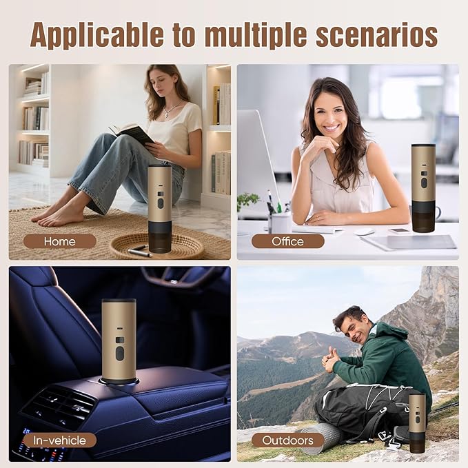 Portable & Automatic Coffee Maker – Cordless Beverage Preparation