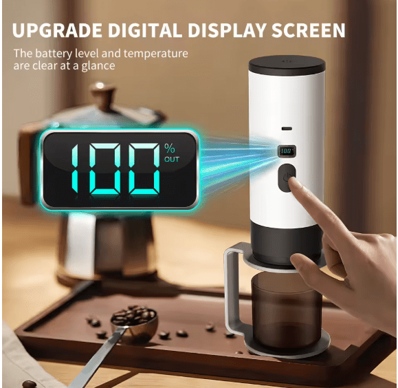 Portable & Automatic Coffee Maker – Cordless Beverage Preparation