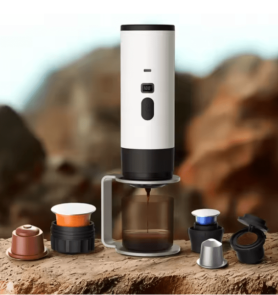 Portable & Automatic Coffee Maker – Cordless Beverage Preparation