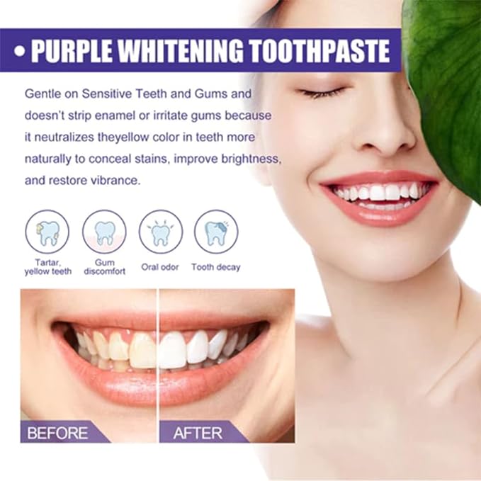 Purple Whitening Toothpaste – Skincare Face Care