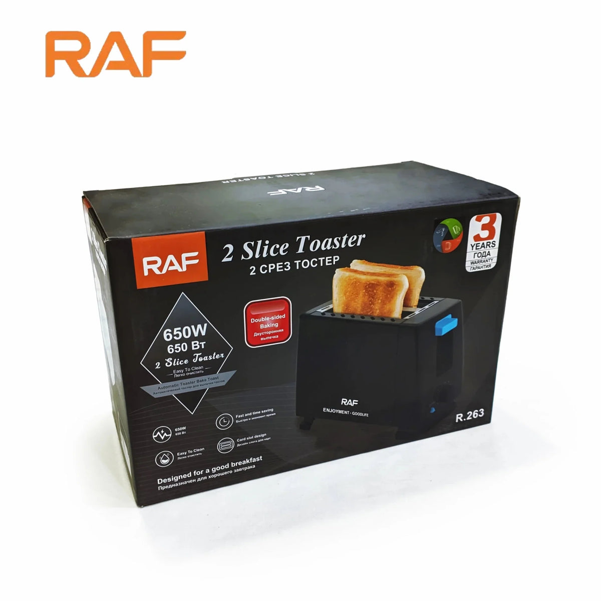 RAF - 2 Slice Toaster – Kitchen Appliances