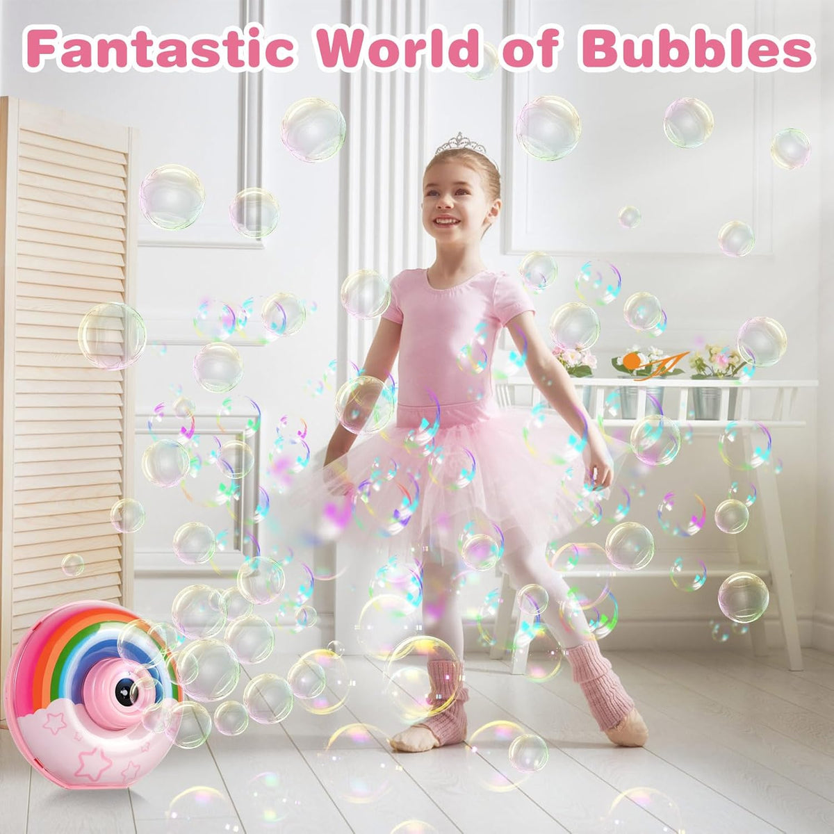 Rainbow Bubble Machine – Outdoor Water Toys
