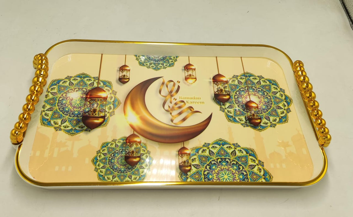 Ramadan Kareem Premium Decorative Tray – Home & Kitchen