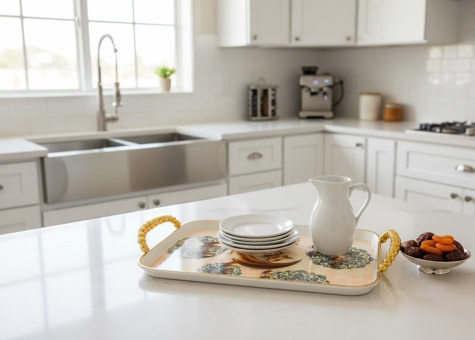 Ramadan Kareem Premium Decorative Tray – Home & Kitchen