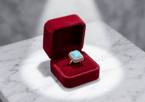 Rectangular Crystal Statement Ring – Jewelry Watches