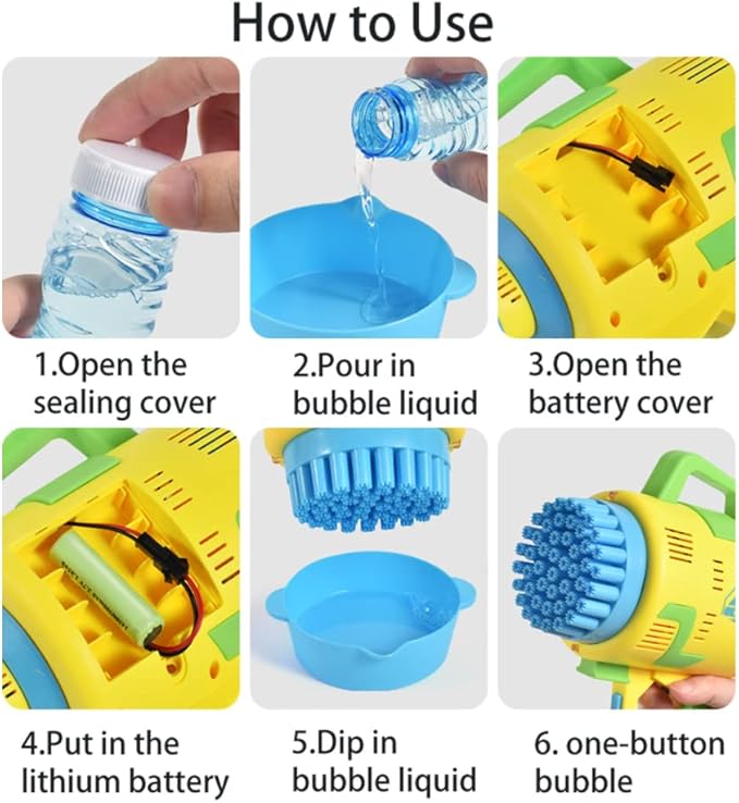 Rocket - 48-Hole Electric Bubble Machine – Outdoor Water Toys