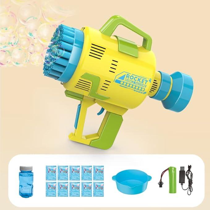 Rocket - 48-Hole Electric Bubble Machine – Outdoor Water Toys