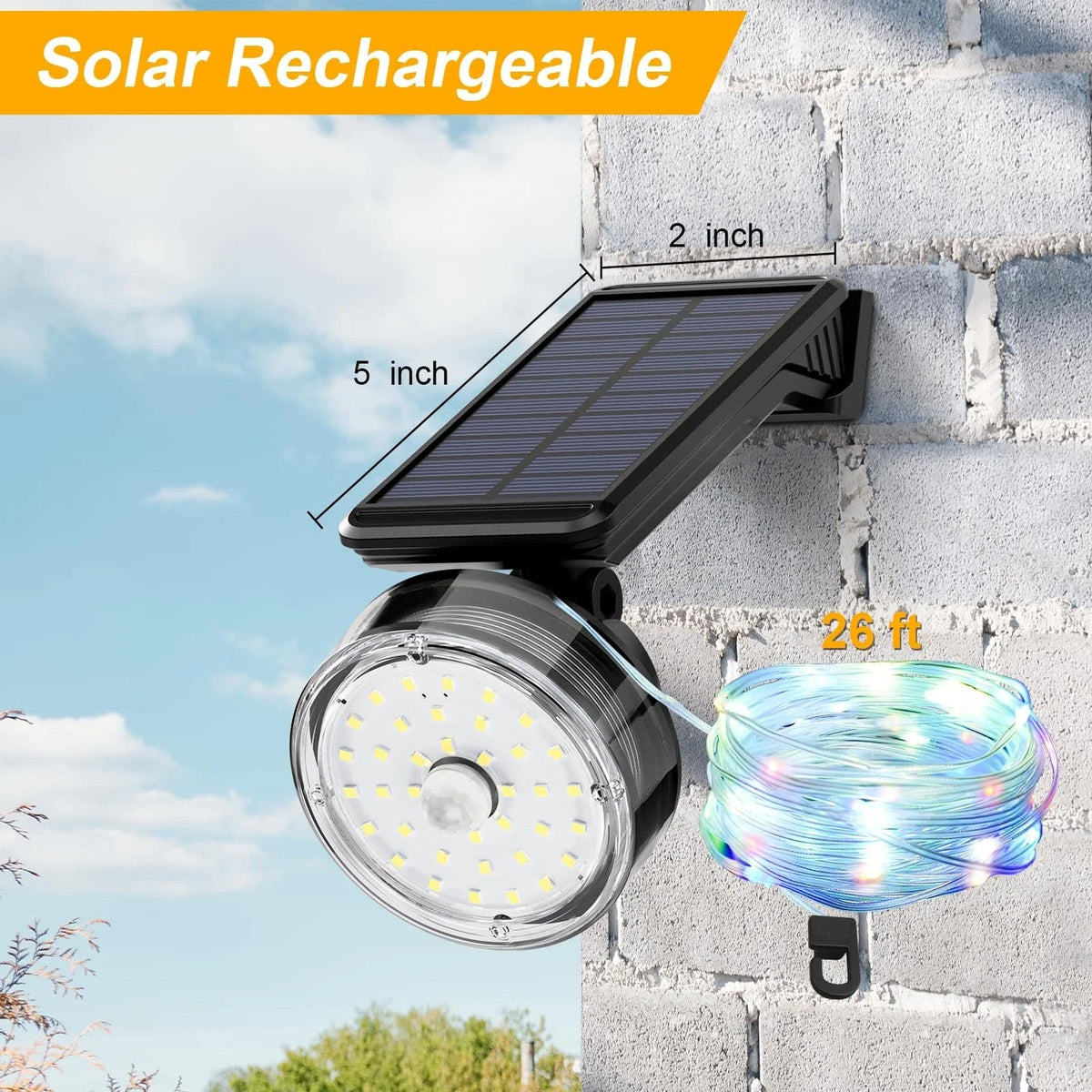Solar Motion Sensor Induction Wall Lamp – Home Decor Lighting